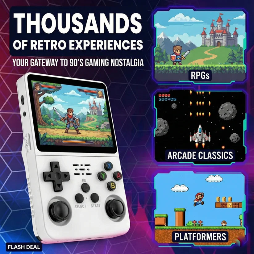 R36S Retro Handheld Gaming Console – 20,000+ Classic Games | Portable System